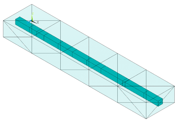 Display of the Middle Reinforcing Member Group Only