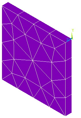 Interface Layer Mesh with Degenerated Wedge Elements