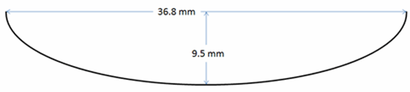 Semi-elliptical Surface Crack Dimensions