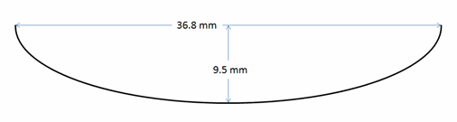 Semi-elliptical Surface Crack Dimensions