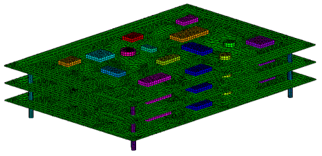 Full 3D Geometry of a PCB assembly