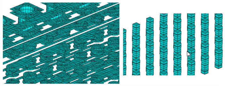 Smeared (Left) and Discrete (Right) Reinforcings