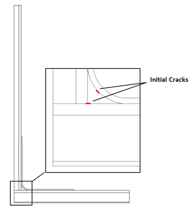 T-Joint with Initial Cracks