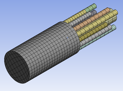 3D Mesh of Resonator Panel