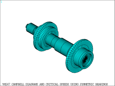 Isometric View of the Rotor Bearing System