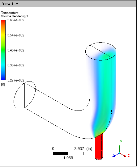 Volume Rendering of Temperature