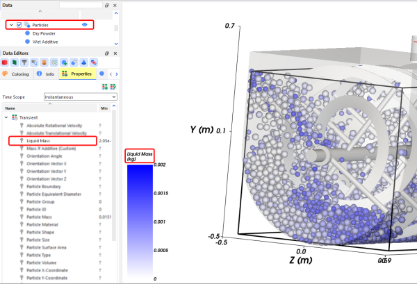 Options for a Particle Custom Inlet.