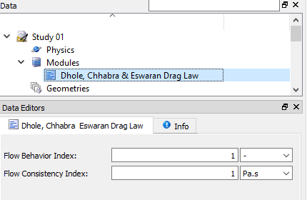 Dhole, Chhabra & Eswaran Drag Law module options.