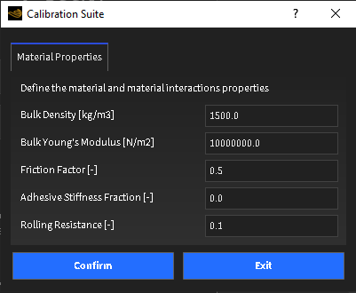 Calibration Suite Pre-Processing Window