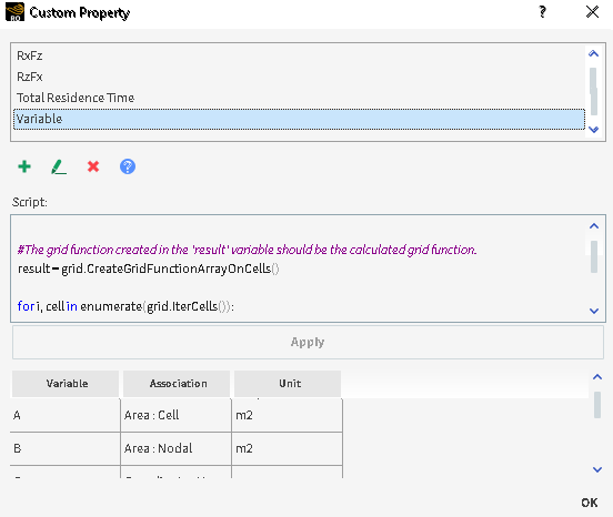 Custom Curves dialog for Advanced Expressions