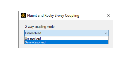 Semi-Resolved mode selected.