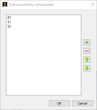 Turbomachinery Components Dialog