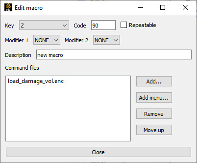 New/Edit Macro Dialog