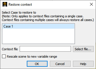 Restoring a Context File