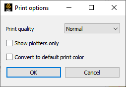 Print Options Dialog