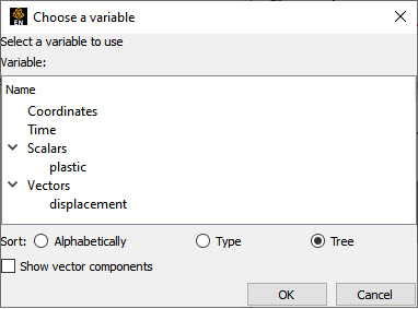 Variable Chooser Dialog