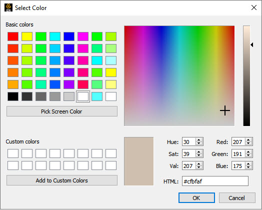 Color Dialog Picker