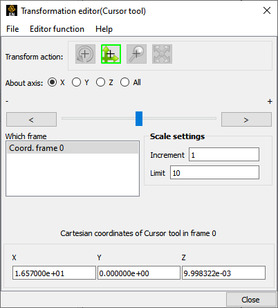 Transformation Editor (Cursor)