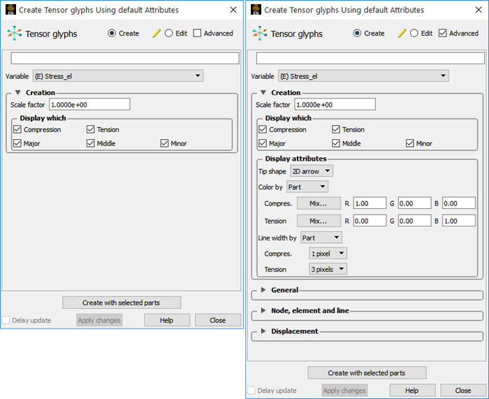 Feature Panel - Tensor Glyph