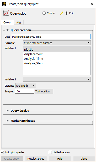 Feature Panel - Query Tab