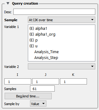 Query/Plot Editor - At IJK Over Time