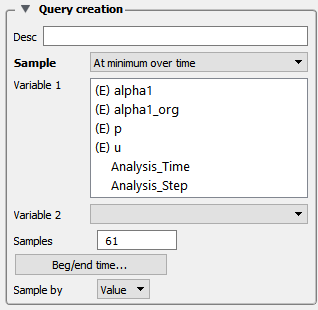 Query/Plot Editor - At Minimum Over Time