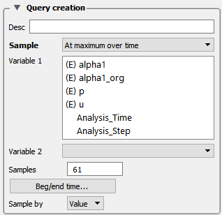 Query/Plot Editor - At Maximum Over Time