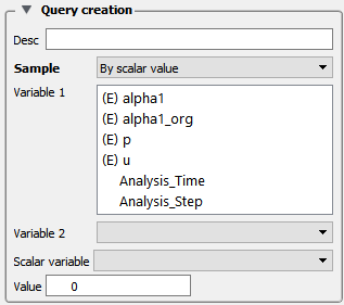 Query/Plot Editor - by Scalar Value