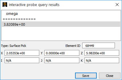 Interactive Probe Query Results Table