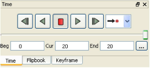 Solution Time Panel Controls