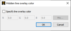 Hidden Line Overlay Color Dialog