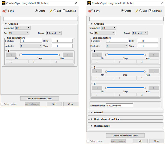 Feature Panel - Clips - IJK