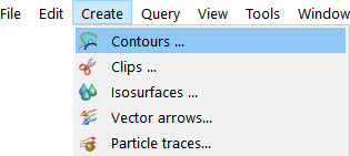 Contour Icon, and Create Menu Option