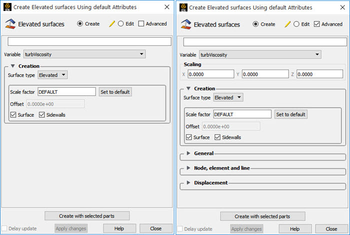 Feature Panel - Elevated Surfaces, Basic and Advanced