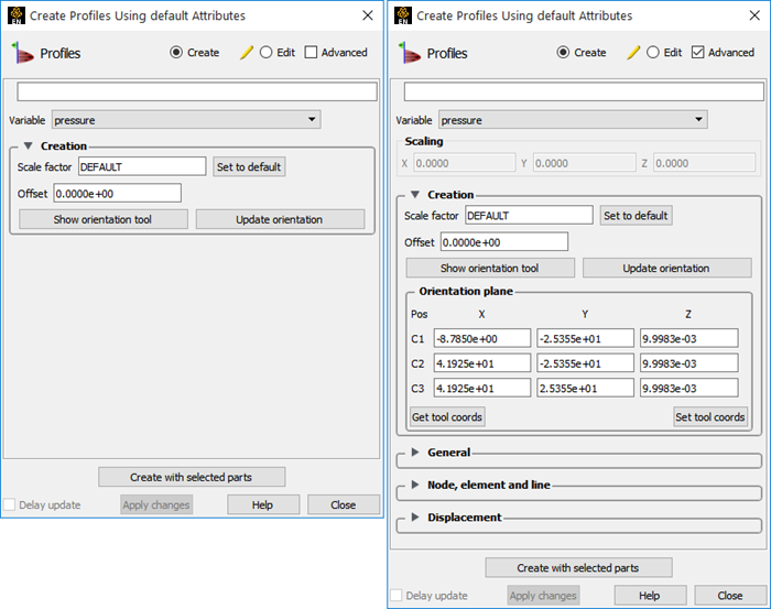 Feature Panel - Profiles