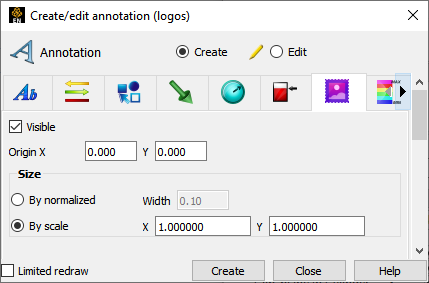 Logo Annotation Feature Panel