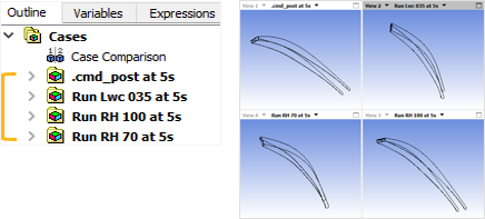 Multiple Solutions Loaded – No Post-Processing Done