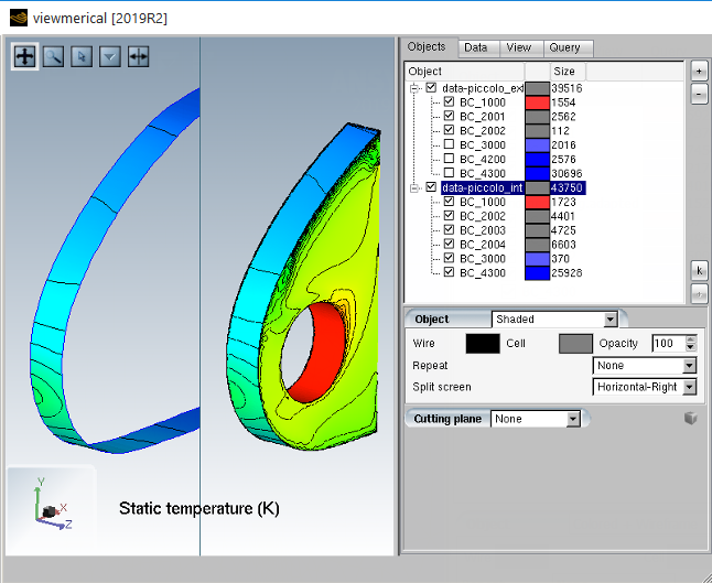 CHT Solution – Static Temperature. External Wall/Internal Wall