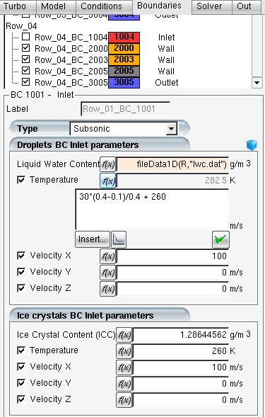 Inlet Profile for Liquid Water Content Using the fileData1D Option