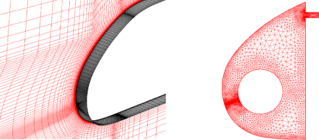 Views of the Grids for the External and Internal Flow Calculations