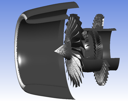 Ice Accretion on All Turbofan Components. Miniature Ice Growth inside Core (Rotor and Stator)