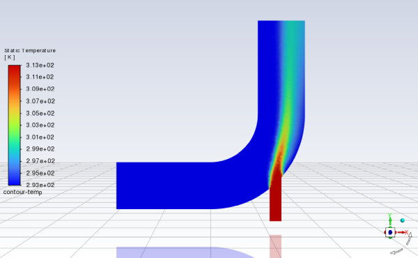 Predicted Temperature Distribution after the Initial Calculation