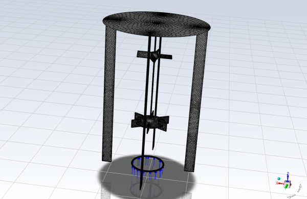 Mesh Display of the Mixing Tank