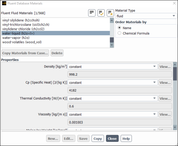 The Create/Edit Materials Dialog Box