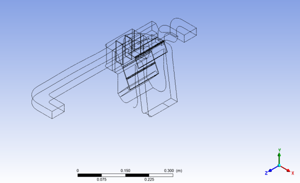 The Automotive HVAC Geometry Loaded into CFD-Post