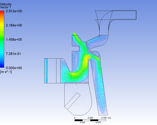 Vectors Colored by Velocity (DP2)