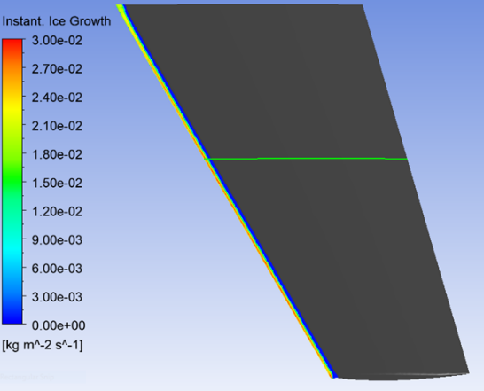 2D-Plot in CFD-Post, 3rd Shot Ice Shape at Z=0.5