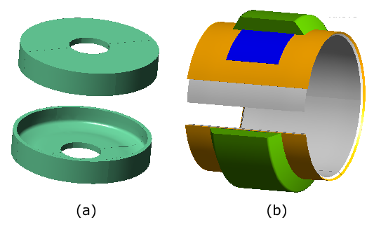 Problem Description: The Open Mold (a) and the Initial Assembly (b)