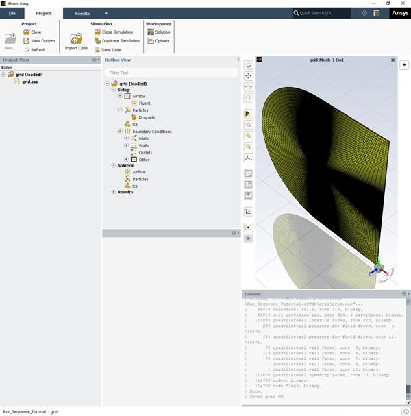 Fluent Icing Workspace