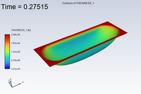 Contours of Thickness (THICKNESS_1): Timestep =25